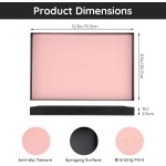 Segbeauty Vanity Tray, Perfume Organizer Tray with PU Leather Pad, Rectangle Tray Metal Perfume Holder Decorative Trays Counter Storage Organizer Dresser Tray for Cologne Cosmetic Makeup Skincare