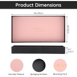Segbeauty Vanity Tray, Perfume Organizer Tray with PU Leather Pad, Rectangle Tray Metal Perfume Holder Decorative Trays Counter Storage Organizer Dresser Tray for Cologne Cosmetic Makeup Skincare