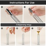 Segbeauty Glass Perfume Bottle Set, 5 Pack of 10ML Portable Perfume Travel Refillable with Refill Tool