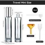 Segbeauty Glass Perfume Bottle Set, 5 Pack of 10ML Portable Perfume Travel Refillable with Refill Tool