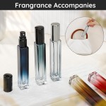 Segbeauty Glass Perfume Bottle Set, 5 Pack of 10ML Portable Perfume Travel Refillable with Refill Tool