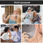 Segbeauty Glass Perfume Bottle Set, 5 Pack of 10ML Portable Perfume Travel Refillable with Refill Tool