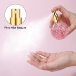 Segbeauty Travel Perfume Refillable Bottle, 2Pcs 100ml Perfume Spray Bottle Glass, Empty Perfume Atomiser, Refillable Perfume Portable Atomizer Bottle, Perfume Dispenser for Travel (Pink)