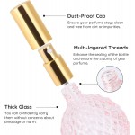 Segbeauty Travel Perfume Refillable Bottle, 2Pcs 100ml Perfume Spray Bottle Glass, Empty Perfume Atomiser, Refillable Perfume Portable Atomizer Bottle, Perfume Dispenser for Travel (Pink)