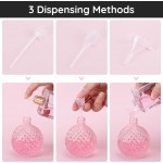 Segbeauty Travel Perfume Refillable Bottle, 2Pcs 100ml Perfume Spray Bottle Glass, Empty Perfume Atomiser, Refillable Perfume Portable Atomizer Bottle, Perfume Dispenser for Travel (Pink)