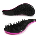 2pcs Thick Hair Detangling Brush Set -- Galvanized gold & rose red