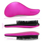 2pcs Thick Hair Detangling Brush Set -- Galvanized gold & rose red