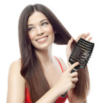 Segbeauty Black Boar Bristle Vented Hair Brush Hair Nylon Detangling Pins Vented Curly Hair Care Scalp Massager 