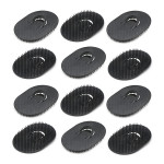 Segbeauty 12pcs Mens Pocket Palm Hair Brush Black Shampoo Massage Brush Hair Pocket Comb