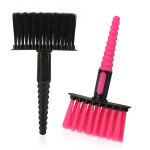 Segbeauty 2pcs Barber Neck Dust Brush Black Red Soft Bristles Light Haircut Cleaning Brush without Falling Strands
