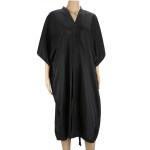 Segbeauty Salon Spa Kimono Robe Smock 43inch Long Massage Uniform_Black