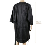 Segbeauty Salon Kimono Client Lounging Robe Smock Dress Spa Massage Client Gown for Beauty Parlor_Black