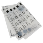 Nail Art Stamping Mat Nail Polish Coloring Practice Pad Silicone Nail Sticker Guide Printing 