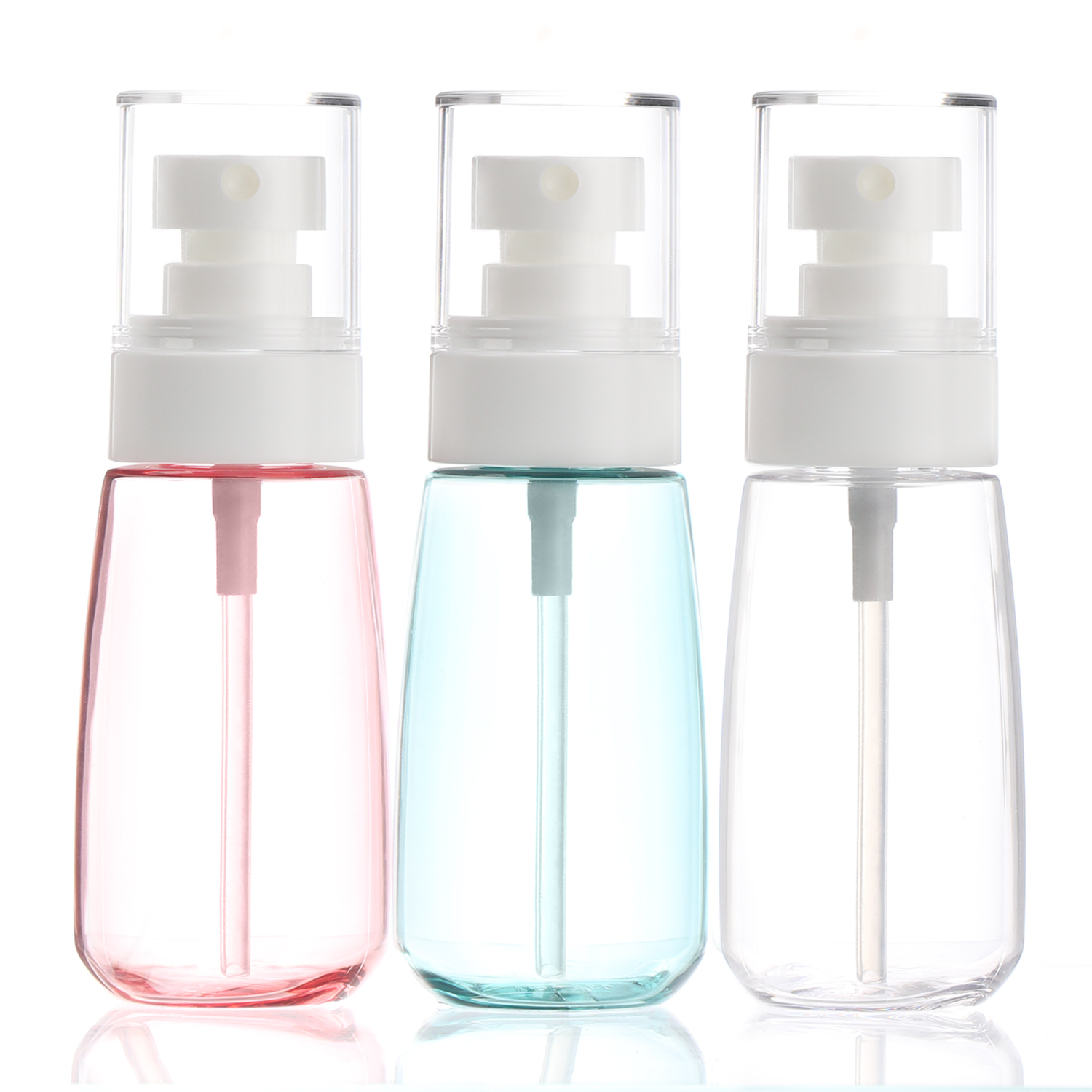 Craft and Party- 12 Pcs 60ml Clear Plastic Travel Size Spray Bottles, Fine Mist Mini Spray Bottle Refillable., Size: 60ml (2oz)