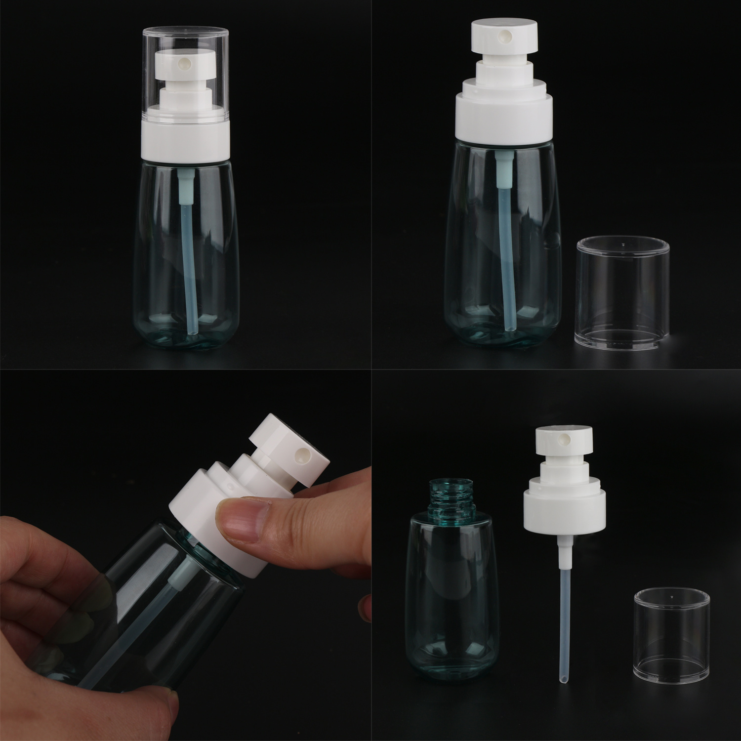 Segbeauty 3pcs 30ml/1oz Airless Fine Mist Spray Bottle Travel