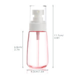 Segbeauty 3pcs 60ml/2oz Airless Fine Mist Spray Bottles Refillable Travel Makeup Water Containers