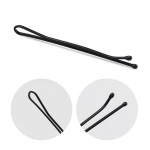 Segbeauty 200pcs 2Inch Slim Bobby Pins 50MM Invisible Metal Hair Styling Clips_Black