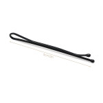 Segbeauty 200pcs 2Inch Slim Bobby Pins 50MM Invisible Metal Hair Styling Clips_Black