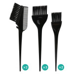 Segbeauty 7pcs Hair Color Brushes Feather Bristles on Hair Dye DIY/Professional Tint Brush Set for Bleached