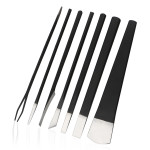 Segbeauty Professional 7pcs Pedicure Knife Set Manganese Steel Nail Care Knives Cuticle Remover with Storage Bag