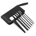 Segbeauty Professional 7pcs Pedicure Knife Set Manganese Steel Nail Care Knives Cuticle Remover with Storage Bag