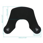 Segbeauty Hair Cutting Collar Hairdressing Black Rubber Neck Wrap Guard Haircut Protective Pad