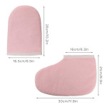 Segbeauty  Terry Cloth Gloves Booties Pink Spa Treatment Tanning Mitt Spa Tools