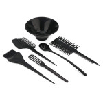 Segbeauty 6pcs Hair Highlighting Set Hair Color Mixing Kit For Hairdressing Dyeing Tint Brush Comb Bowl Tool