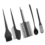 Segbeauty 6pcs Hair Highlighting Set Hair Color Mixing Kit For Hairdressing Dyeing Tint Brush Comb Bowl Tool