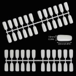 Segbeauty 720pcs Natural Fake Nail Tips Beauty Nail Art Full Cover Acrylic Flat Shape Manicure False Nail Tips