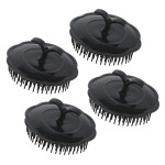 Segbeauty 4pcs Shampoo Brush Scalp Massage Brush Adult Soft Glue Bathroom Shower Head Body Massager