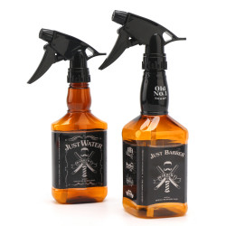 Segbeauty 2 Pack 250ml/500ml Whisky Squirt Fine Mist Water Hair Spray Bottle Retro Barber Hair Salon Water Trigger Sprayer 