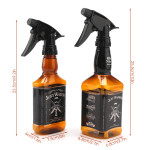 Segbeauty 2 Pack 250ml/500ml Whisky Squirt Fine Mist Water Hair Spray Bottle Retro Barber Hair Salon Water Trigger Sprayer 