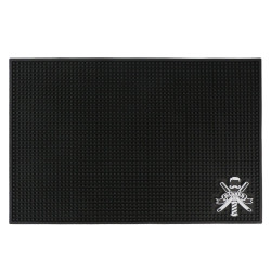 Segbeauty Salon Black Barber Station Mats For Clippers Flexible PVC Nonslip Material Barber Shop Work Salon Tools 