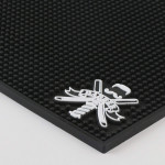 Segbeauty Salon Black Barber Station Mats For Clippers Flexible PVC Nonslip Material Barber Shop Work Salon Tools 