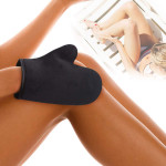 Segbeauty 3 Packs Black Self Tanning Mitts Tanner Mitt Applicator with Extra Face Applicator