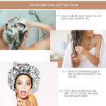 Segbeauty 6Pcs Salon Aluminum Foil Hair Cap Beauty Shower Cap for Long Thick Hair Home and Salon Uses