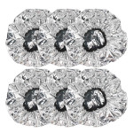 Segbeauty 6Pcs Salon Aluminum Foil Hair Cap Beauty Shower Cap for Long Thick Hair Home and Salon Uses