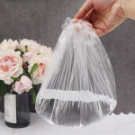 Segbeauty 100pcs/lot Disposable Shower Caps Hat Bathing Hotel Dye Spa One-Off Elastic Shower Cap Clear Salon Bathroom Caps