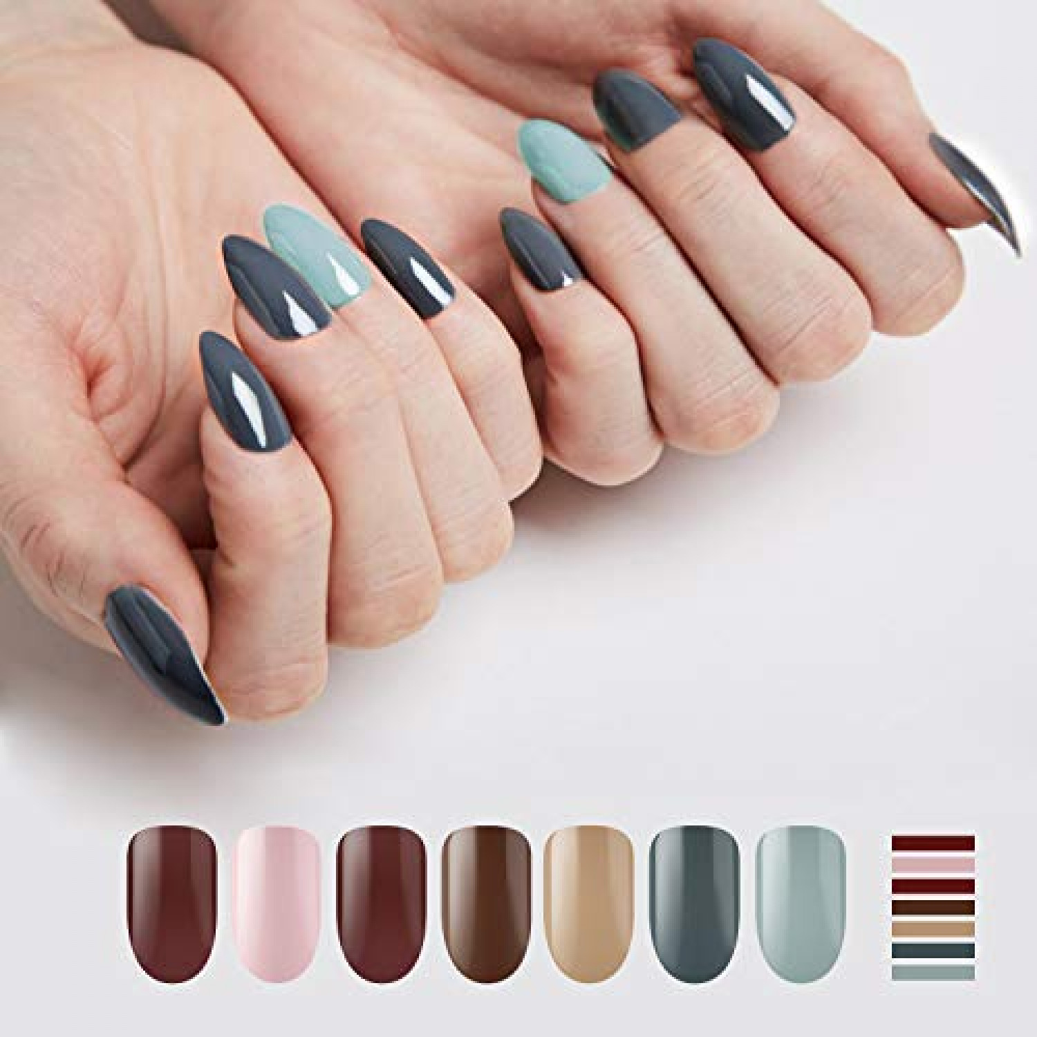 Pointed False Nails Wear Nail Pieces Finished Nail Pieces Water Drops  Almond Nail Pieces Nail Enhancement Patches Cross Border Europe and America  - China Fake Nail and False Nail price | Made-in-China.com