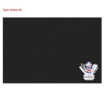 Segbeauty Black Barber Mats for Stations 11.8 x17.5 inches PVC Hair Styling Anti-slip Flexible Rubber Mat 