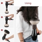 Segbeauty Upgraded Hair Dryer Diffuser for Curly Wavy Hair Salon Frizz-free Diffuser Attachment for Blower_Ivory