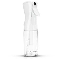 Segbeauty 160ml Continuous Plastic Spray Squirt Bottle Empty Sprayer for Curly Hair_Clear