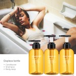 Segbeauty 3pcs 300ML Soap Dispenser Bottle Shampoo Press Type Lotion Body Soap Empty Container