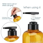 Segbeauty 3pcs 300ML Soap Dispenser Bottle Shampoo Press Type Lotion Body Soap Empty Container