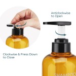 Segbeauty 3pcs 300ML Soap Dispenser Bottle Shampoo Press Type Lotion Body Soap Empty Container