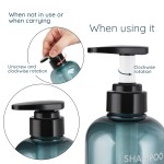 Segbeauty 3pcs 500ml Bathroom Shampoo Bottle Press Type Lotion Liquid Soap Dispenser Shower Gel Conditioner