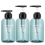 Segbeauty 3pcs 300ML Soap Dispenser Bottle Shampoo Press Type Lotion Body Soap Empty Container