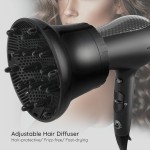 Segbeauty Universal Curly Hair Diffsuer Adaptable Gale Wind Mouth Cover Hairstylist Blow Dryer Diffuser Attachment