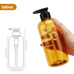 Segbeauty 3pcs Shower Bottles Large Capacity 500ml Bathroom Liquid Soap Dispenser Shower Gel Empty Bottle
